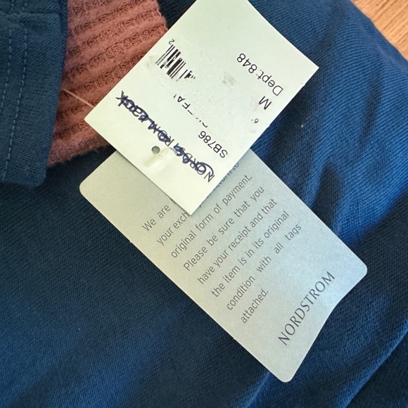 *FORGOTTEN GRACE* Blue Long Sleeve Shirt Size Medium - Picture 7 of 9